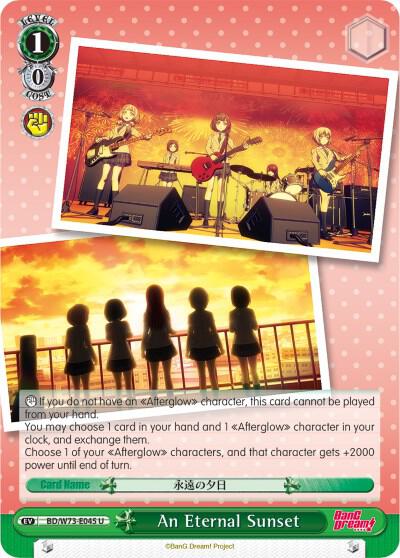 An Eternal Sunset BD/W73-E045 U BanG Dream! Vol.2 Card