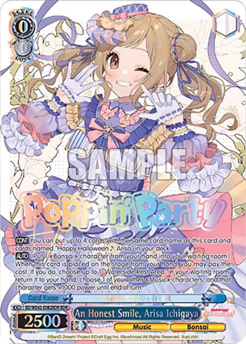 An Honest Smile Arisa Ichigaya BDR BD/WE42-E082BDR BDR BanG Dream! Girls Band Party! Countdown Collection Premium Booster Card