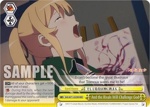 And the Rivals Will Challenge God RRR SHS/W71-E029R RRR Saekano How to Raise a Boring Girlfriend. flat Card