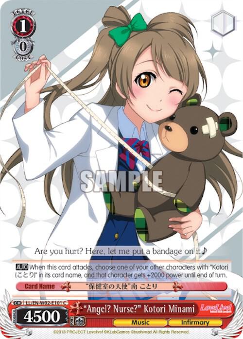 Angel Nurse Kotori Minami LL EN W02 E101 C LL/EN-W02-E101 C Love Live! DX Vol.2 Card