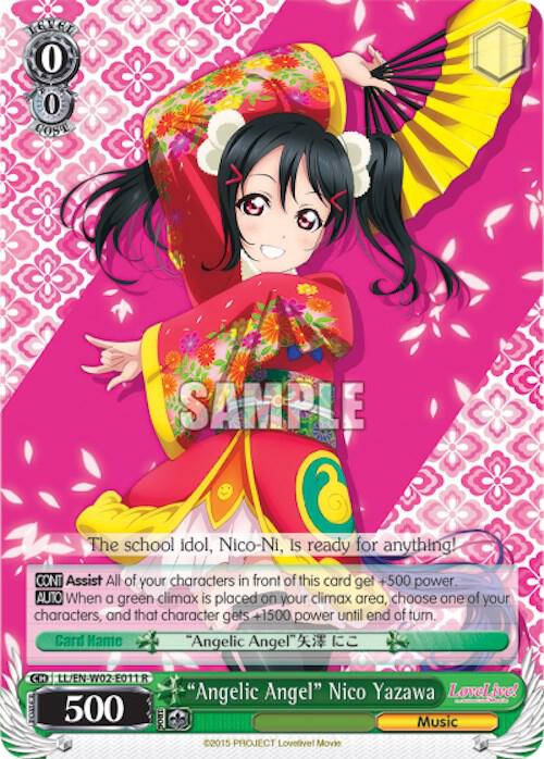 Angelic Angel Nico Yazawa LL/EN-W02-E011 R Love Live! DX Vol.2 Card