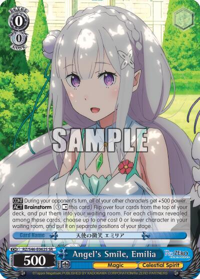 Angels Smile Emilia SR RZ/S46-E062S SR Re:ZERO Card