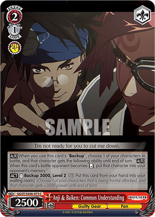 Anji and Baiken Common Understanding GGST/SX06-073 C Guilty Gear -Strive- Card