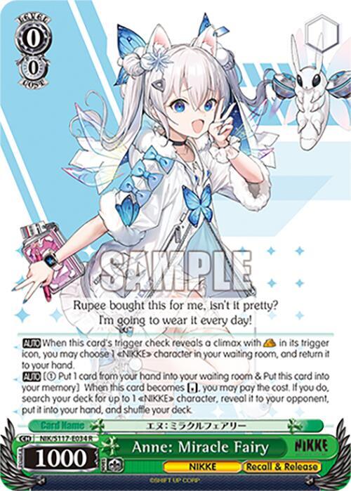 Anne Miracle Fairy NIK/S117-E034 R GODDESS OF VICTORY: NIKKE Card