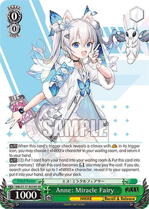 Anne Miracle Fairy SR NIK/S117-E034S SR GODDESS OF VICTORY: NIKKE Card