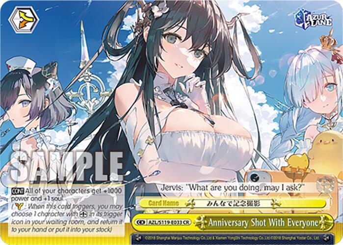 Anniversary Shot With Everyone AZL/S119-E033 CR Azur Lane Vol. 2 Card