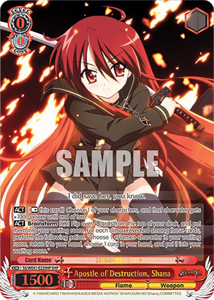 Apostle of Destruction Shana SHP SS/WE41-E22SHP SHP Shakugan no Shana Premium Booster Card