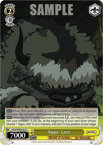 Appa Lost ATLA/WX04-017 C Avatar: The Last Airbender Card