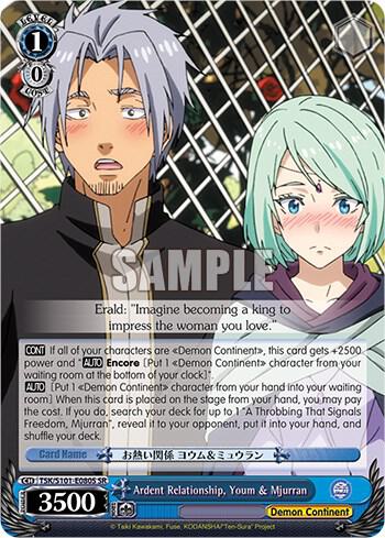 Ardent Relationship Youm and Mjurran SR TSK/S101-E080S SR That Time I Got Reincarnated as a Slime Vol.3 Card