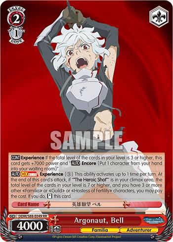 Argonaut Bell DDM/S88-E049 RR Is it Wrong to Try to Pick Up Girls in a Dungeon? Card
