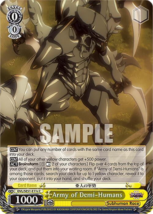 Army of Demi Humans C OVL/SE51-E11c C Nazarick: Tomb of the Undead Vol.3 Extra Booster Card