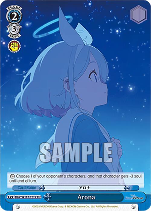 Arona BAV/W112-TE19 TD Blue Archive Card