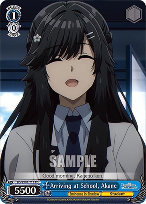 Arriving at School Akane EIS/SX07-T15 The Eminence in Shadow Card