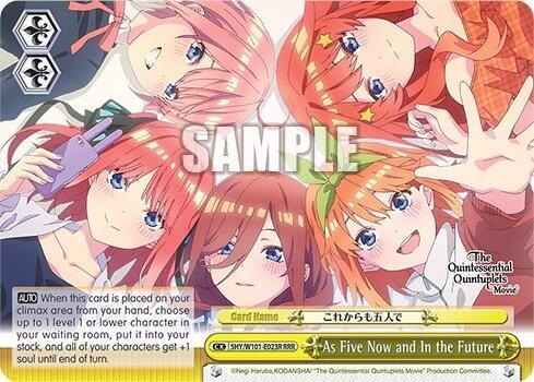 As Five Now and In the Future RRR 5HY/W101-E023R RRR The Quintessential Quintuplets Movie Card