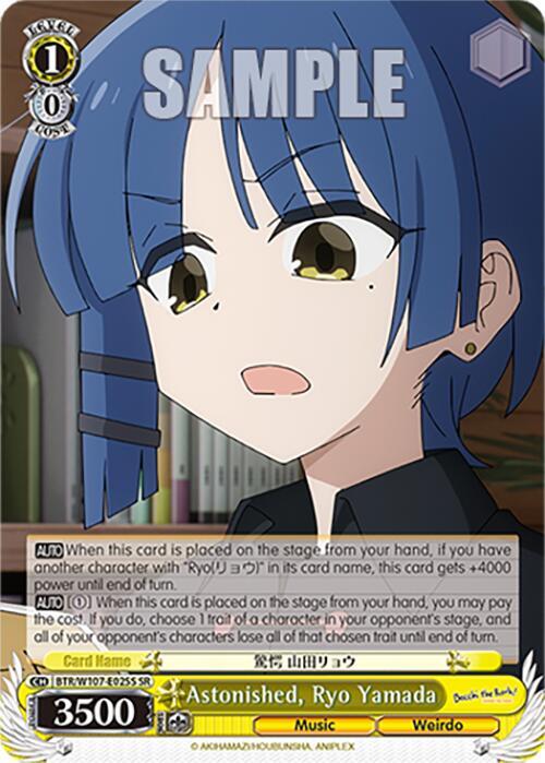 Astonished Ryo Yamada SR BTR/W107-E025S SR BOCCHI THE ROCK! Card