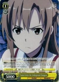 Asuna Enters the Underground Dungeon SAO/S20-E105 TD Sword Art Online Card