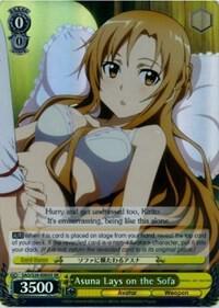Asuna Lays on the Sofa SR SAO/S20-E003S SR Sword Art Online Card