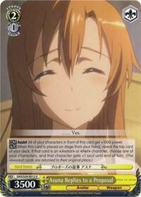 Asuna Replies to a Proposal SAO/S20-E012 U Sword Art Online Card