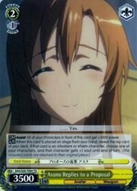 Asuna Replies to a Proposal TD SAO/S20-TE04 TD Sword Art Online Card