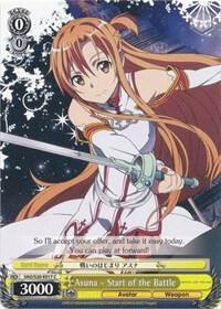 Asuna Start of the Battle SAO/S20-E017 C Sword Art Online Card