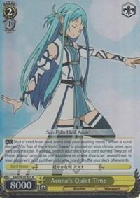 Asunas Quiet Time Parallel Foil SAO/SE23-E01 R Sword Art Online II Card