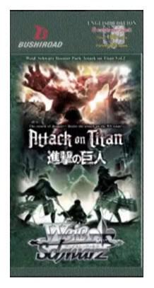 Attack on Titan Vol 2 Booster Pack Attack on Titan Vol. 2 Card