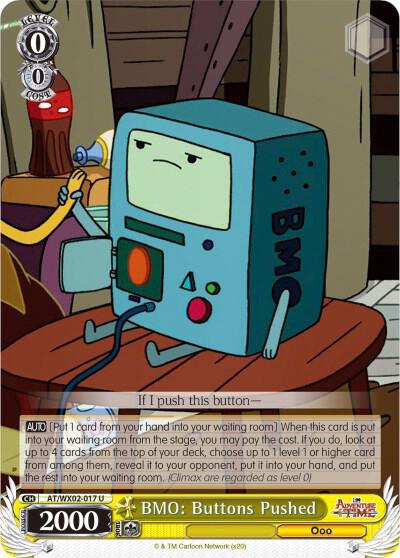 BMO Buttons Pushed AT/WX02-017 U Adventure Time Card