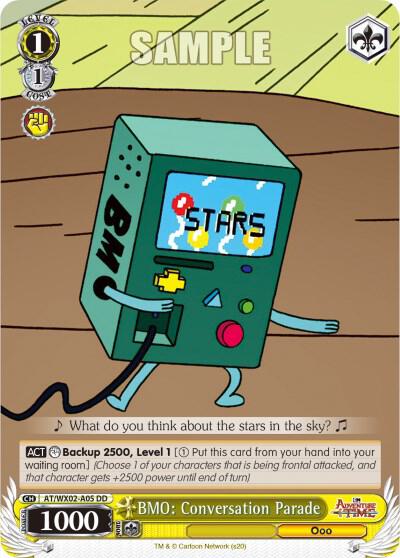 BMO Conversation Parade AT/WX02-A05 Adventure Time Card