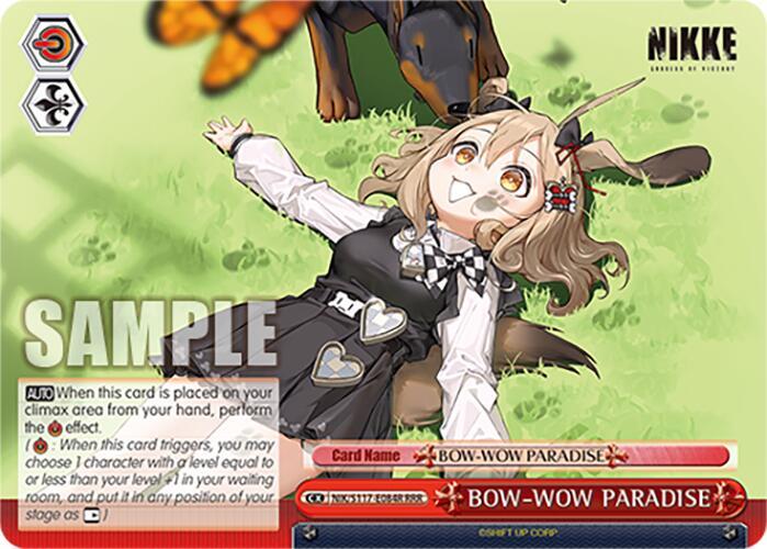 BOW WOW PARADISE RRR NIK/S117-E084R RRR GODDESS OF VICTORY: NIKKE Card