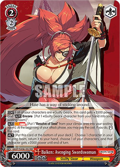 Baiken Avenging Swordswoman GGST/SX06-052 RR Guilty Gear -Strive- Card