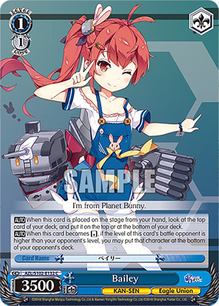 Bailey AZL/S102-E132 C Azur Lane Card