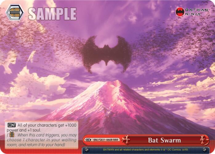 Bat Swarm RRR BNJ/SX01-060R RRR Batman Ninja Card