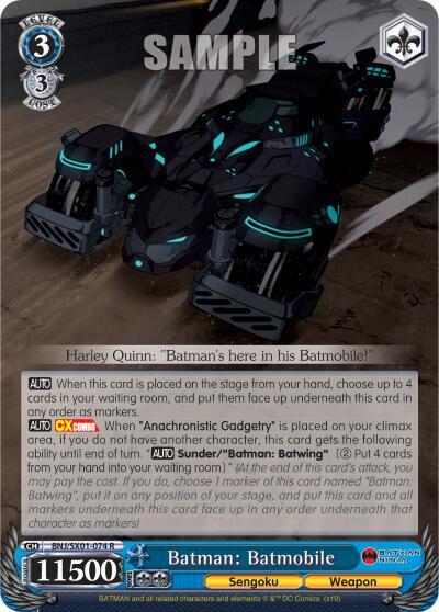 Batman Batmobile BNJ/SX01-074 R Batman Ninja Card