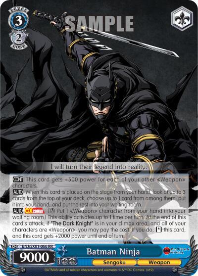 Batman Ninja BNJ/SX01-066 RR Batman Ninja Card