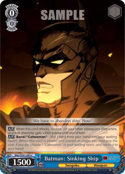 Batman Sinking Ship BNJ/SX01-085 C Batman Ninja Card