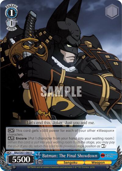 Batman The Final Showdown BNJ/SX01-080 U Batman Ninja Card