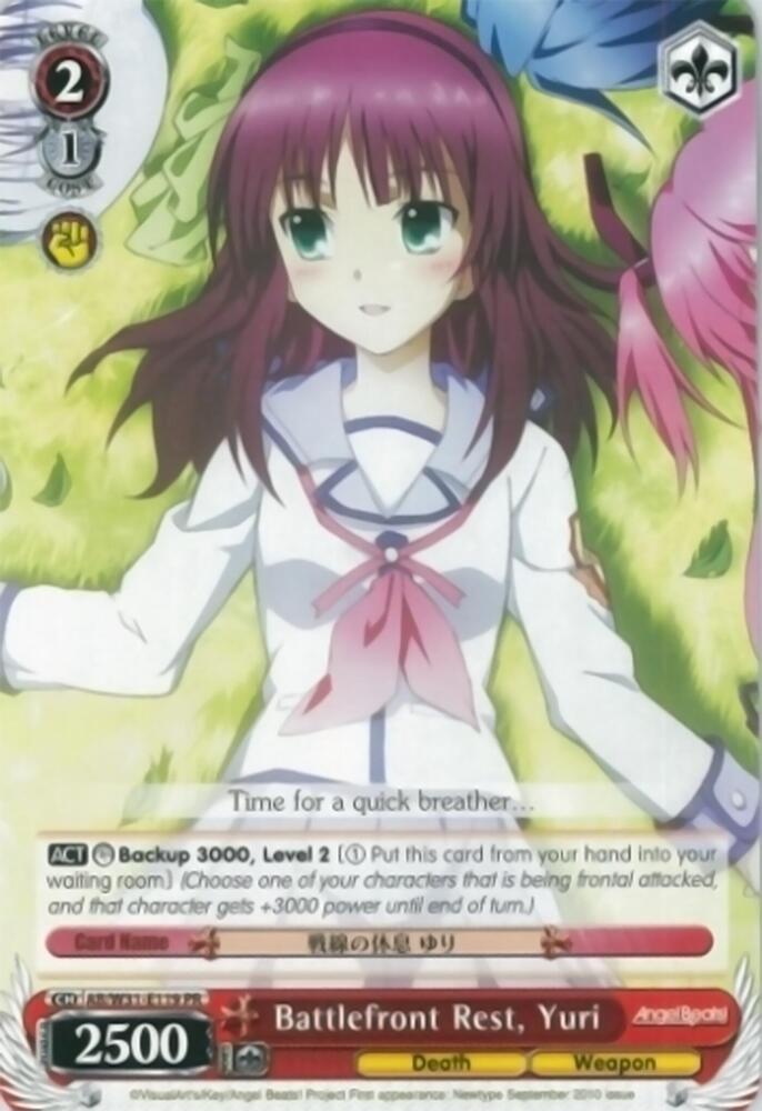 Battlefront Rest Yuri AB/W31-E119 PR Angel Beats! Re:Edit Card