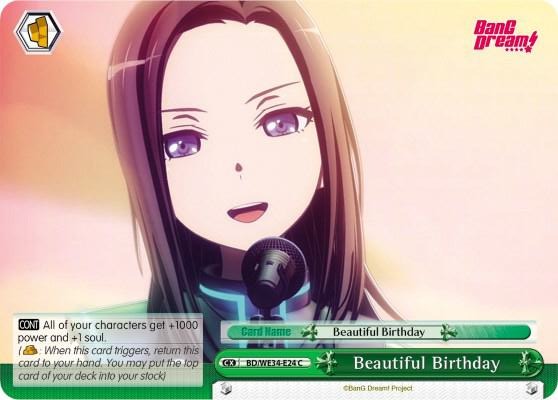 Beautiful Birthday Parallel Foil BD/WE34-E24 C Morfonica x RAISE A SUILEN Card