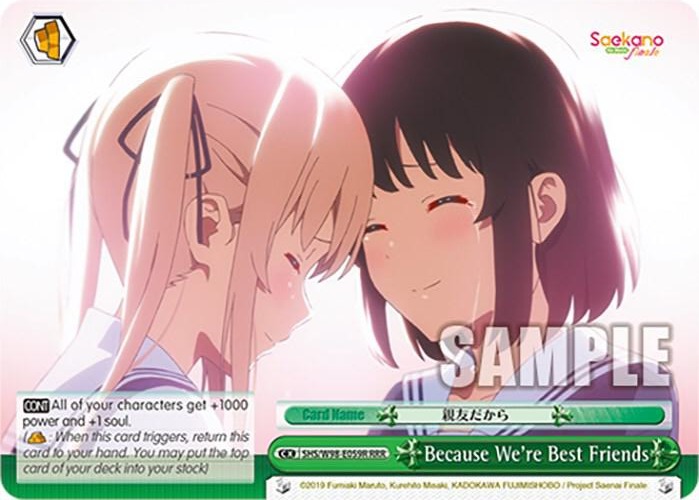 Because Were Best Friends RRR SHS/W98-E059R RRR Saekano the Movie: Finale Card