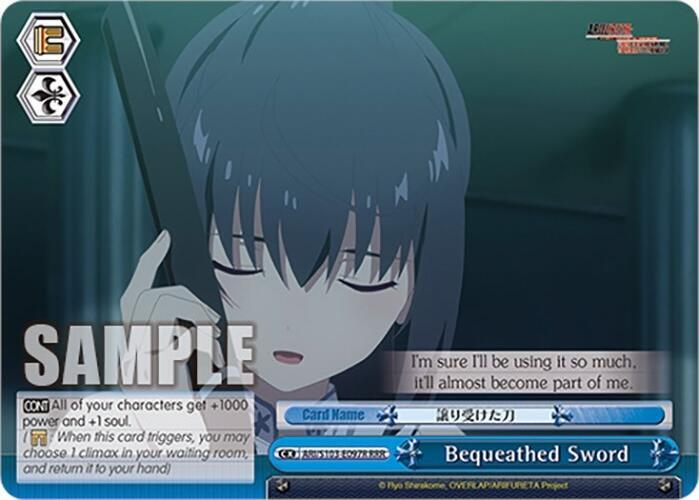 Bequeathed Sword RRR ARI/S103-E097R RRR Arifureta: From Commonplace to World's Strongest Card