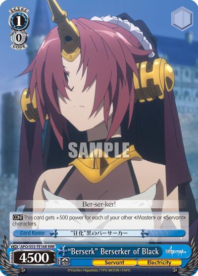 Berserk Berserker of Black RRR APO/S53-TE16R RRR Fate/Apocrypha Card
