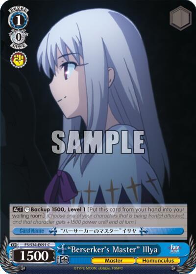 Berserkers Master Illya FS/S34-E091 C Fate/stay night [Unlimited Blade Works] Card