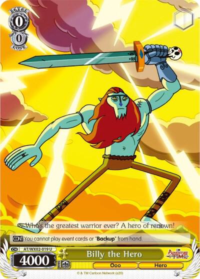 Billy the Hero AT/WX02-019 U Adventure Time Card