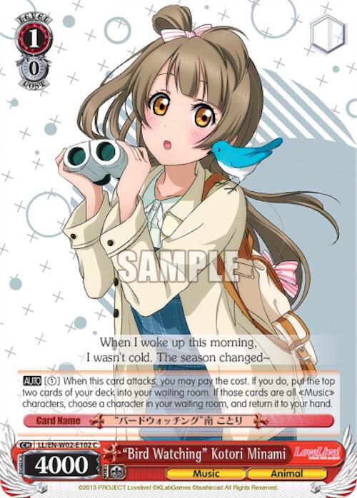 Bird Watching Kotori Minami LL/EN-W02-E102 C Love Live! DX Vol.2 Card