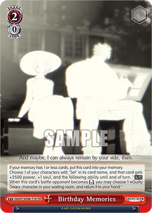 Birthday Memories GGST/SX06-T10 TD Guilty Gear -Strive- Card
