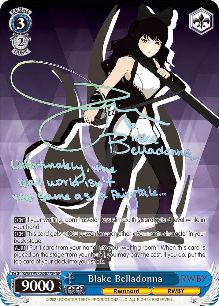 Blake Belladonna SP RWBY/WX03-077SP SP RWBY Card