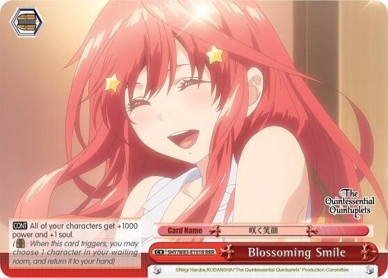 Blossoming Smile RRR 5HY/W83-E101R RRR The Quintessential Quintuplets Card