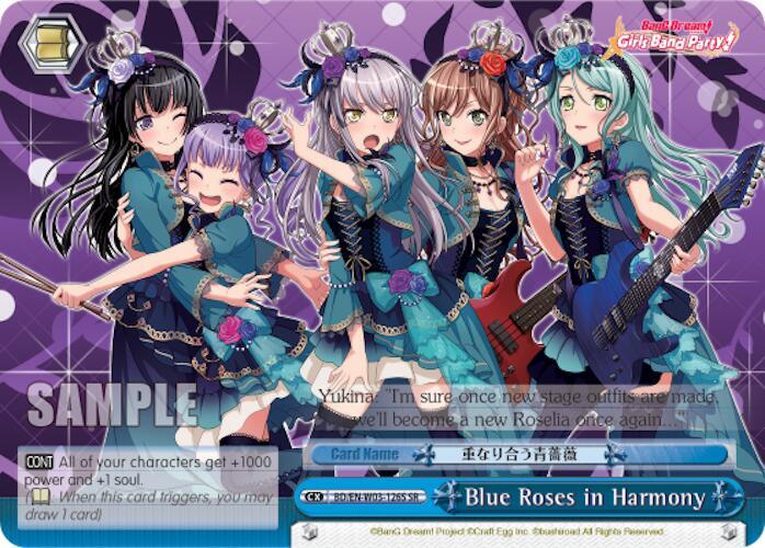 Blue Roses in Harmony SR BD/EN-W03-126S SR BanG Dream! Girls Band Party! MULTI LIVE Card