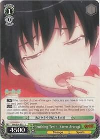Brushing Teeth Karen Araragi NM/S24-E031 NISEMONOGATARI Card
