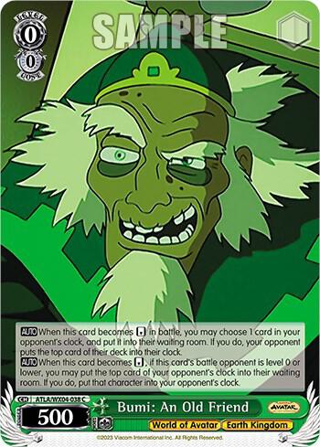 Bumi An Old Friend ATLA/WX04-038 C Avatar: The Last Airbender Card